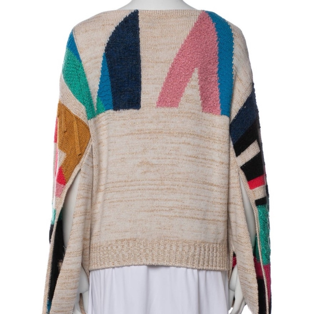 SOLD! CHANEL Multicolor Geometric Sweater